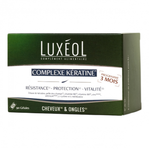 Luxéol Complexe Kératine cheveux & ongles 90 gélules