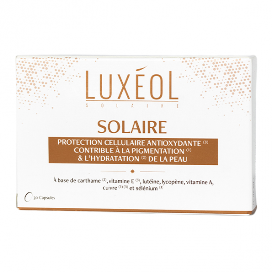 Luxéol Solaire protection cellulaire antioxydante 30 capsules