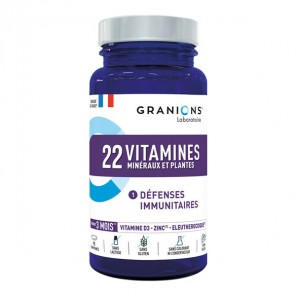 Granions 22 vitamines minéraux et plantes 90 comprimés