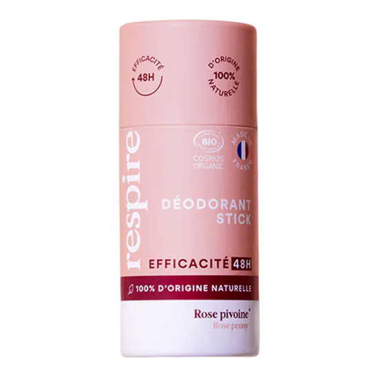 Respire déodorant stick efficace 48h rose pivoine 50gr