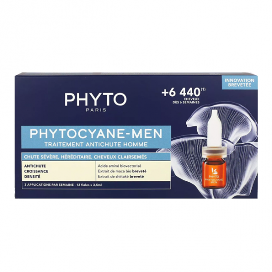 PhytoCyane traitement antichute sévère homme 12 x 3.5ml