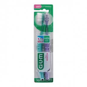 Gum Pro Sensitive brosse à dents ultra souple duo