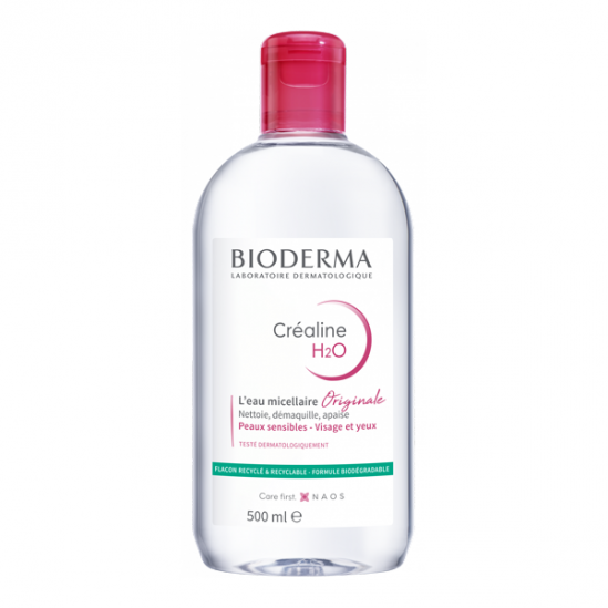 Bioderma créaline H2O l'eau micellaire originale 500ml