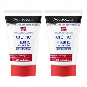 Neutrogena crème mains concentrée sans parfum lot de 2x200ml