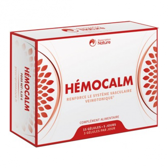 Presciption Nature Hemocalm 15 gélules