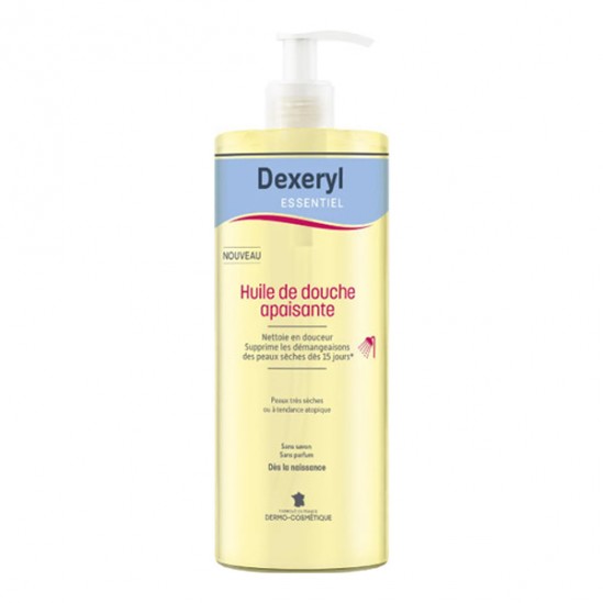 Dexeryl huile de douche apaisante 500ml