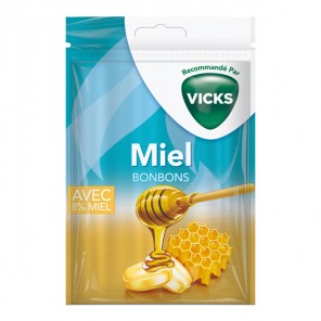 Vicks bonbons au miel sachet de 75gr