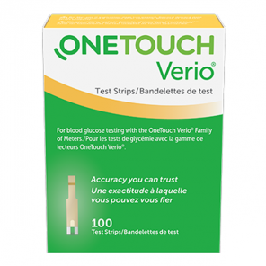 OneTouch Verio 100 bandelettes de test