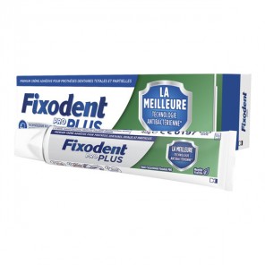 Fixodent Pro Plus Antibactérien Menthe fraîche 40gr