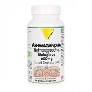 Vitall+ ashwagandha bio 600 60 gélules