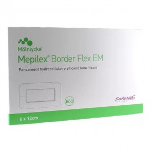 Mepilex Border Flex EM 6x12cm 10 unités