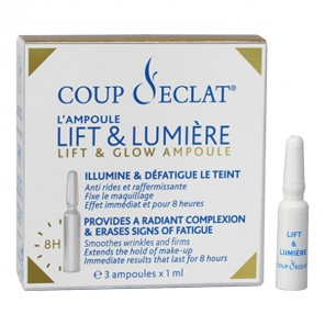 Coup d'Éclat ampoules lift & lumière boîte de 3 ampoules