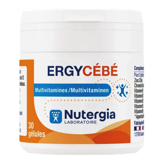 Nutergia Ergycébé 30 gélules