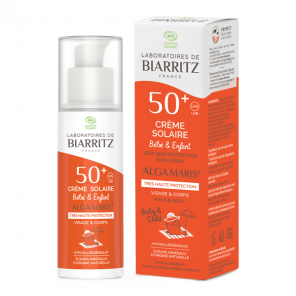 Alga Maris crème solaire bébé & enfant Spf50+ bio 100ml