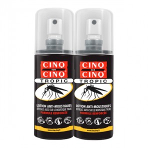 Cinq sur Cinq spray Tropic lotion anti-moustiques lot de 2x75ml