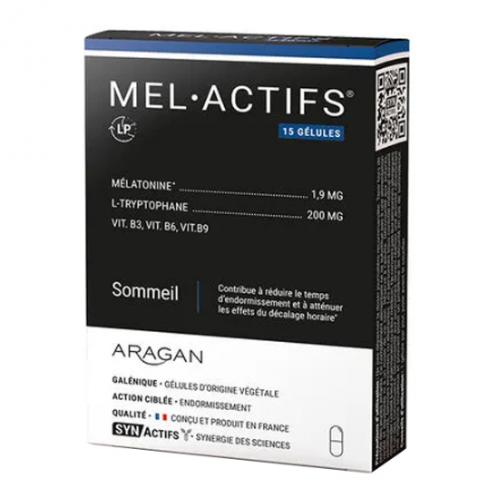 Aragan Mel Actifs sommeil 15 gélules