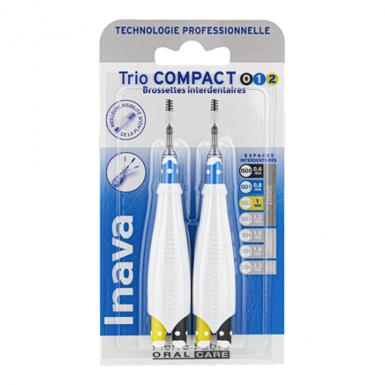 Inava trio compact 0/0/0 brossette interdentaire 6 recharges