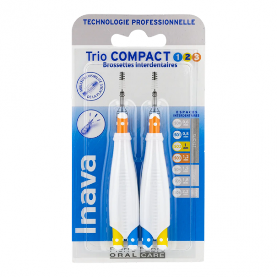 Inava Trio Compact ISO 123 brossettes interdentaires