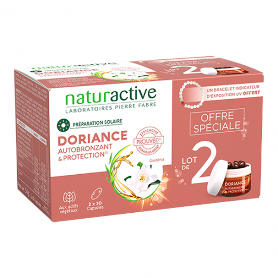 Naturactive Doriance autobronzant & protection lot de 2x30 capsules