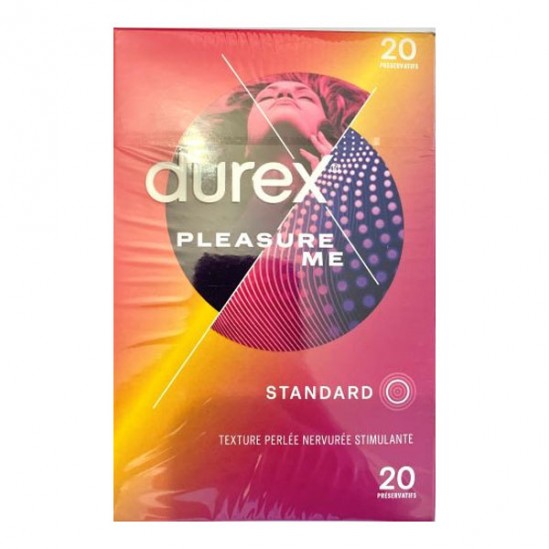 Durex Pleasure Me texture perlée 20 préservatifs