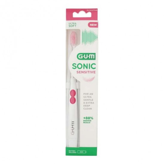 GUM Sonic Sensitive brosse à dents électrique à pile