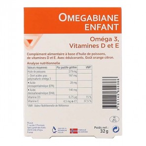 Pilèje Omegabiane enfant 27 pastilles gélifiées