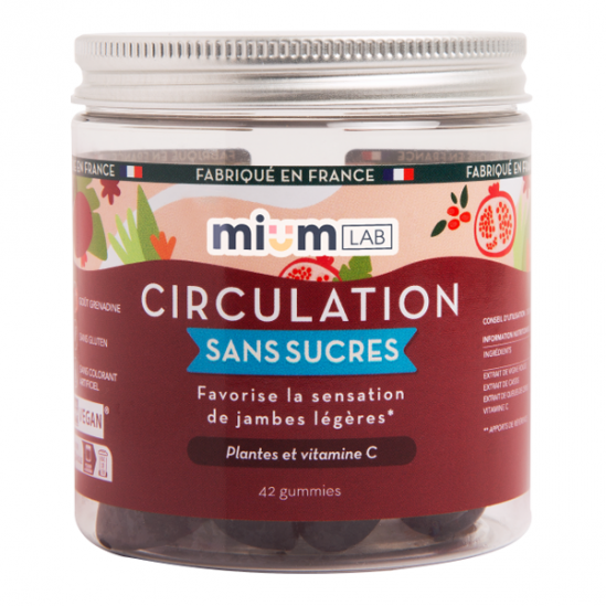 Mium Lab Circulation sans sucres 42 gummies