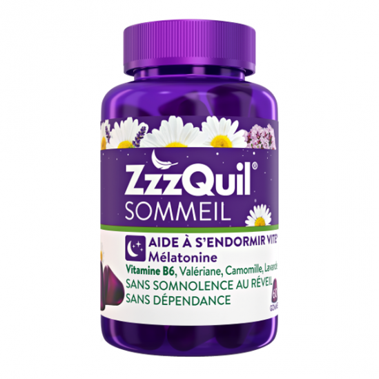 ZzzQuil Sommeil gomme mangue banane 60 pot