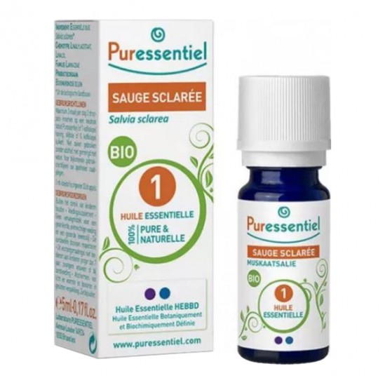 Puressentiel Sauge Sclarée huile essentielle bio 5ml