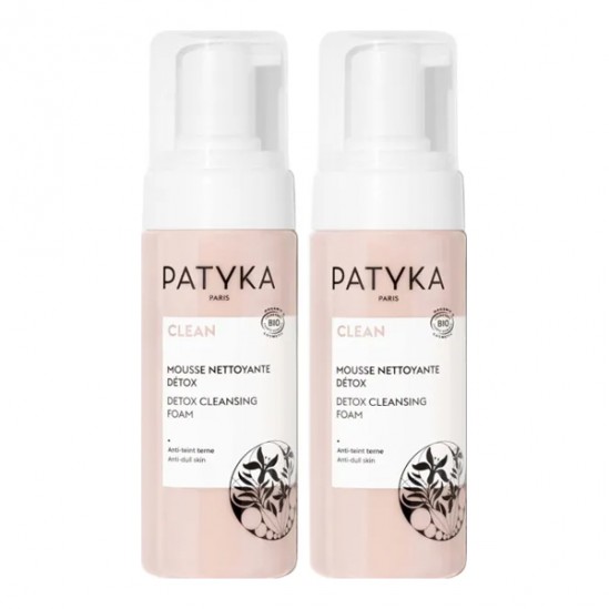 Patyka Clean mousse nettoyante détox bio lot de 2x150ml