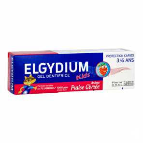 Elgydium Kids dentifrice emoji arôme fraise givrée 3/6 ans 50ml