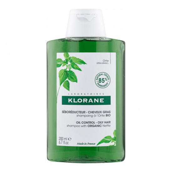 Klorane shampoing à l'Ortie bio séboréducteur cheveux gras 200ml