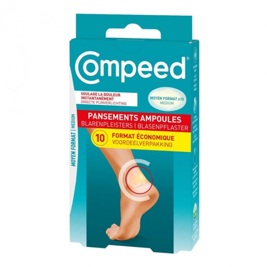 Compeed pansement ampoule moyen format boîte de 10 pansements