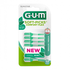 GUM Soft-Picks Comfort Flex Cool Mint 40 Unités