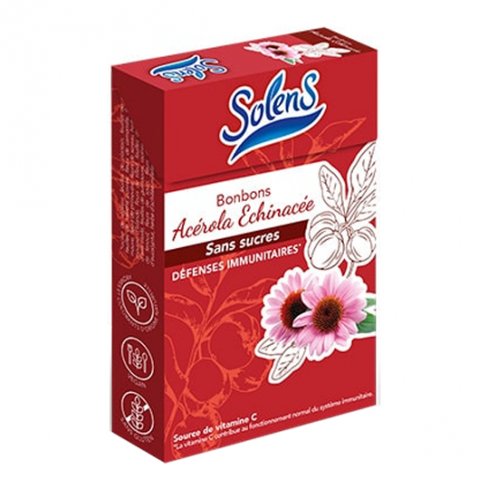 Solens Bonbons Acerola Echinacea sans sucres 50gr