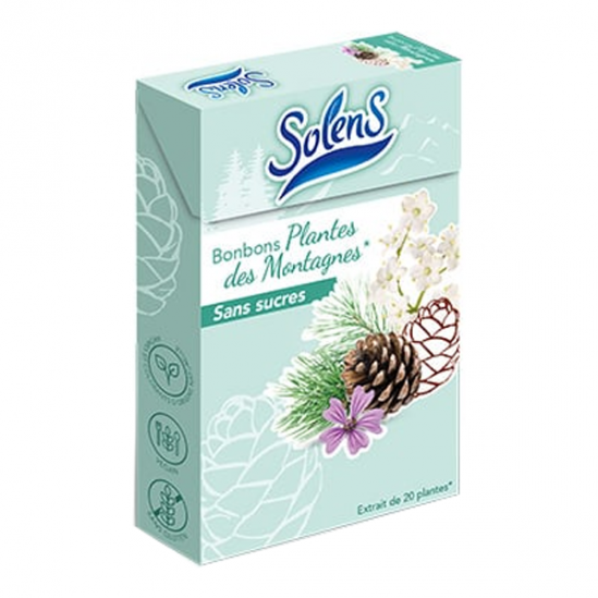 Solens Bonbons Plantes des Montagnes sans sucres 50gr