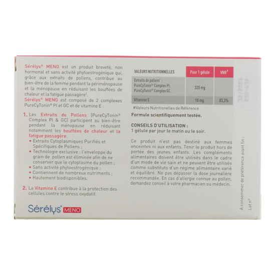 Sérélys Meno 60 gélules...