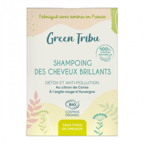 Green Tribu shampoing des cheveux brillants bio 85gr