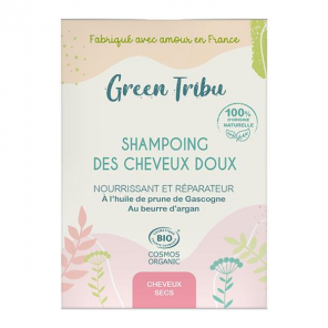 Green Tribu shampoing des cheveux doux bio 85gr