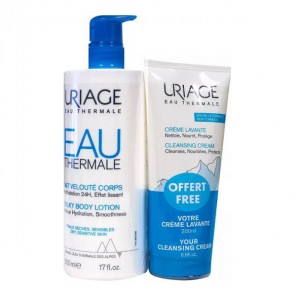 Uriage Lait velouté corps 500ml + Crème lavante 200ml offerte