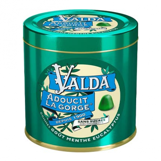 Valda goût Menthe Eucalyptus gommes  sans sucre 140gr