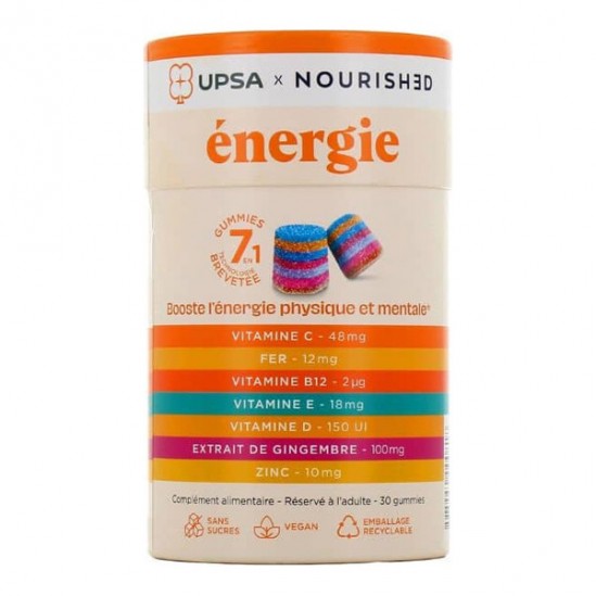 UPSA Nourished Énergie 7 en 1 - 30 gummies