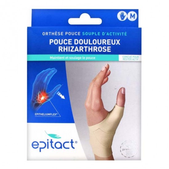 Epitact Rhizarthrose orthèse pouce douloureux gauche taille M