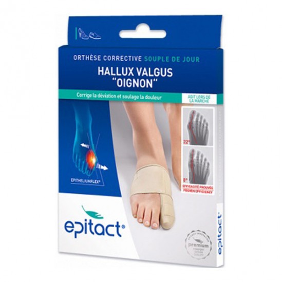 Epitact orthèse corrective souple de jour Hallux Valgus oignon taille L