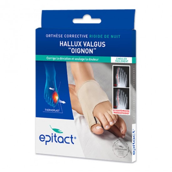 Epitact orthèse corrective rigide de nuit Hallux Valgux oignon taille L