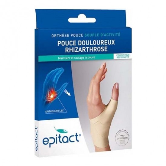 Epitact orthèse pouce souple d'activité rhizarthrose droite taille L