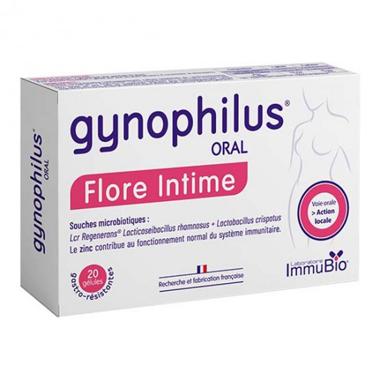 Immubio Gynophilus Oral flore intime 20 gélules