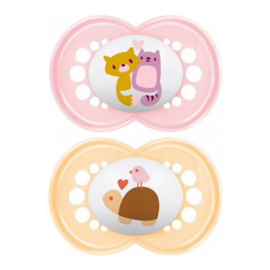 MAM Original 2 sucettes silicone +6 mois , classic