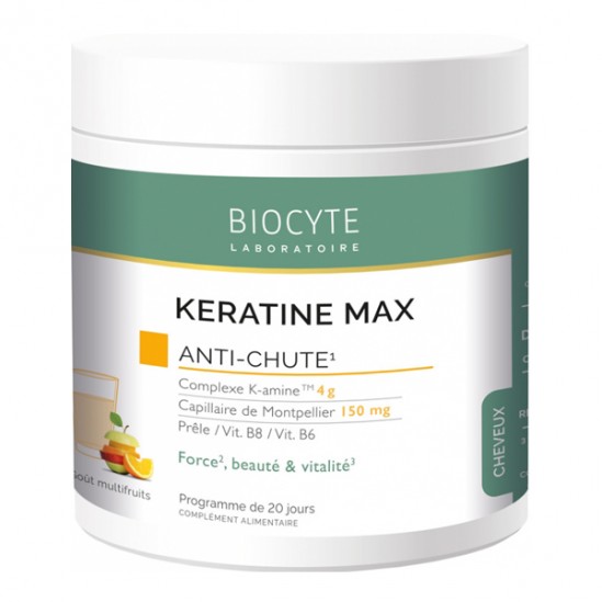 Biocyte Keratine Max anti-chute goût multifruits 240gr