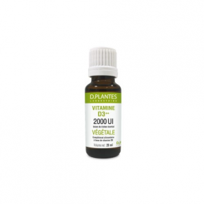 D.Plantes Vitamine D3++ 2000UI végétale 20ml